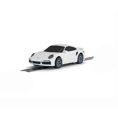 Voiture Micro Scalextric Porsche 911 Turbo - Modèle Blanc