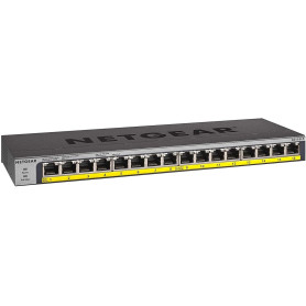 Commutateur Ethernet PoE+ Netgear GS116LP - 16 Ports Gigabit pour PME/TPE