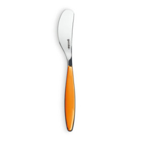 Couteau Tartineur Bicolore Guzzini - 16 cm en Orange Transparent