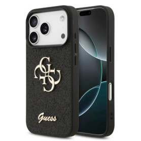 Coque de Protection Guess à Paillettes pour iPhone 17 Pro Max - Noir
