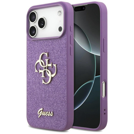 Coque à Paillettes Guess pour iPhone 17 Pro Max - Lilas