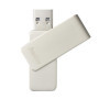 Clé USB Hama Rotate Pro 128 Go - Vitesse 100 Mo/s, Design Compact Argenté