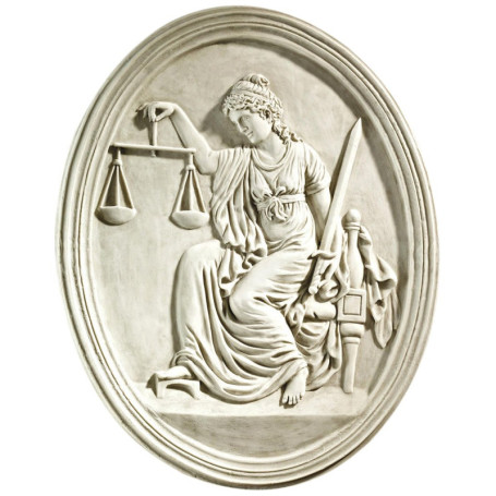 Sculpture Murale La Justice de l'Old Bailey - Design Toscano