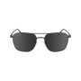Lacoste Lunettes de Soleil Rectangulaires Shiny Gunmetal pour Homme