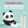 Lot de 7 Stylos Gel Effaçables avec Motifs Amusants - LEGAMI