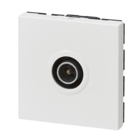 Prise TV simple mâle Mosaic 2 modules - Blanc - Legrand