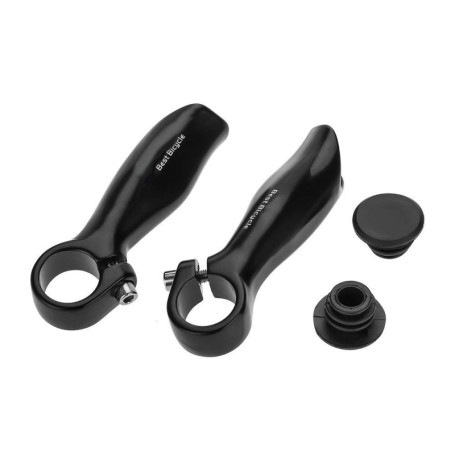 Poignées de Guidon en Aluminium Noir pour Vélo de Montagne - MAGT