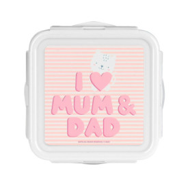 Boîte à lunch Safta Love pour tout-petits - Rose