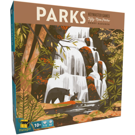 Matagot Parks - Jeu de Plateau Édition Française pour Aventure en Nature