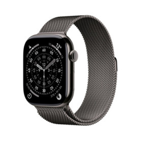 Apple Watch Series 11 GPS + Cellular 46 mm - Montre Connectée Ardoise avec Bracelet Milanais