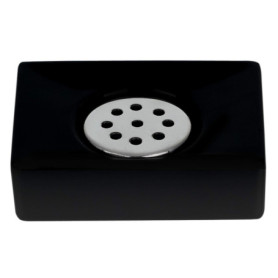 Porte Savon en Céramique Quadro Noir Mat - Spirella