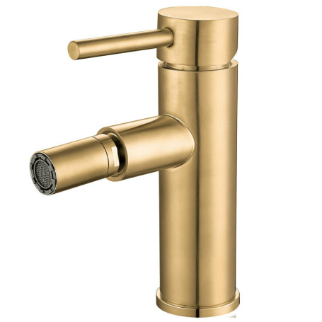 Robinet Bidet VALAZ en Laiton Doré Brossé - Mélangeur Élégant pour Salle de Bain