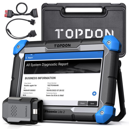 TOPDON Phoenix Lite 2 - Valise Diagnostic Auto Multimarque avec Codage ECU