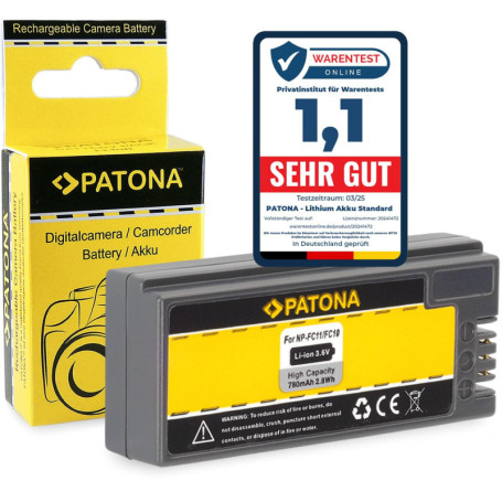 Batterie PATONA Remplacement pour Sony NP-FC10/NP-FC11 - 780mAh 3.6V