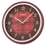 Horloge Murale Ronde Seiko QHA016R en Rouge