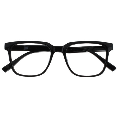Lunettes de Lecture OPULIZE LEO - Monture Rectangulaire Noire pour Hommes et Femmes