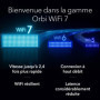 NETGEAR Orbi 870 - Système Mesh WiFi 7 avec 2 Satellites - Couverture 600 m²