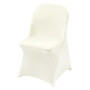 Housses de Chaise Pliantes Élastiques VEVOR - 30 pcs Blanc Ivoire