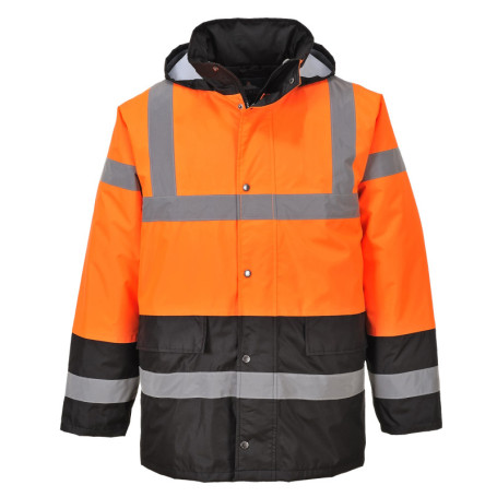 Parka de Sécurité Bicolore Portwest Orange/Noir Taille XL