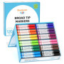 Lot de 120 marqueurs lavables Shuttle Art - 10 couleurs assorties