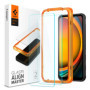 Spigen AlignMaster Verre Trempé pour Samsung Galaxy XCover 7 - 2 Pièces, Installation Facile