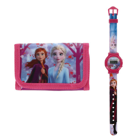 Montre-Bracelet Numérique La Reine des Neiges II - Rose