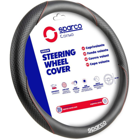 Housse de Volant Sparco Origin Noir/Rouge - Design Racing Sport