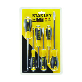 Jeu de 6 tournevis essentiels Stanley - Ergonomiques et résistants