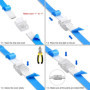 Connecteurs rapides transparents pour bandes LED RGB CCT - Pack de 20