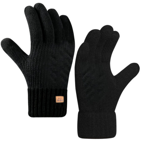Gants d'hiver en laine pour femme - Doux, chauds et coupe-vent