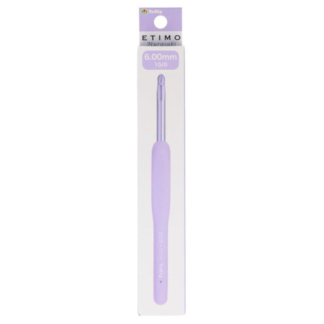Crochet Ergonomique Tulip Etimo Murasaki 6.00mm - Aluminium Léger avec Poignée Softgrip