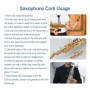 Kit de Remplacement Complet pour Saxophone Ténor avec Bouchons de Liège