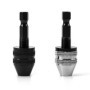 QWORK Mandrin Automatique pour Tournevis Électrique - 2 Pièces Hexagonal 6,5 mm