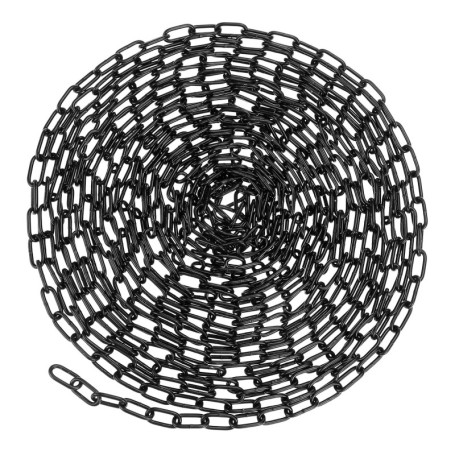 Chaîne en Acier Carbone QWORK 10m - Maillons Soudés Galvanisés pour Levage