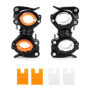 Pince à Vélo QWORK pour Lampe de Poche - Rotatif 360° - Lot de 2