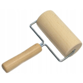 Rouleau à Pâtisserie en Bois avec Manche - 12 cm - Wooden World
