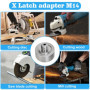 Adaptateur Nizirioo X-LOCK vers M14 en Acier Inoxydable pour Meuleuse d'Angle
