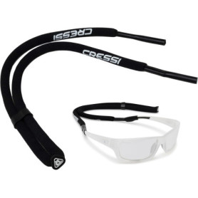 Sangle Flottante en Néoprène pour Lunettes Cressi - Noir