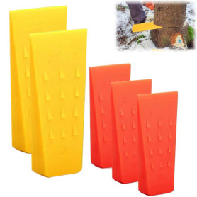 Kit de Cales d'Abattage Intckwan - 5 Pièces Antidérapantes pour Sécurité en Forêt