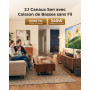 ULTIMEA 2.1ch Barre de Son TV avec Caisson sans Fil, VoiceMX & BassMX, Contrôle Via App, Barre de Son 240W Puissance Max, Basses