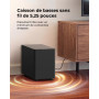 ULTIMEA 2.1ch Barre de Son TV avec Caisson sans Fil, VoiceMX & BassMX, Contrôle Via App, Barre de Son 240W Puissance Max, Basses