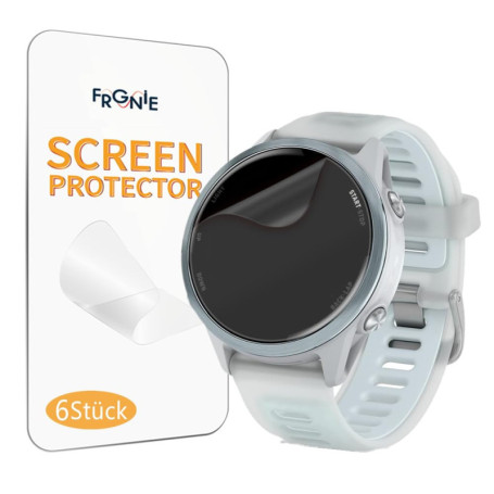 Frgnie Lot de 6 Films de Protection d'Écran HD pour Garmin Forerunner 570 - TPU Souple
