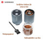 Moulin à café électrique Zassenhaus Master USB en acier inoxydable