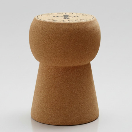 Tabouret en Liège Libaro - Design Vintage Rond pour Salle de Bain ou Table d'Appoint