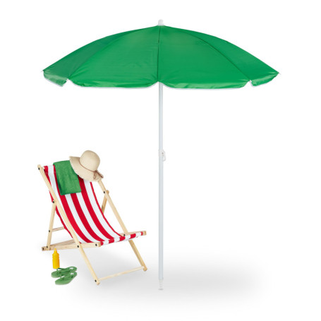 Parasol Inclinable Relaxdays 160 cm avec Sac de Transport - Protection UV