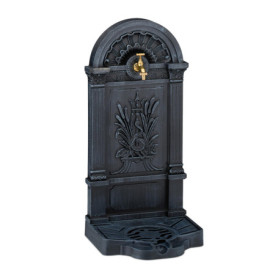 Fontaine de Jardin Nostalgique Relaxdays avec Robinet et Bac