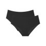 Lot de 2 Slips Midi Femme en Modal Noir - Triumph
