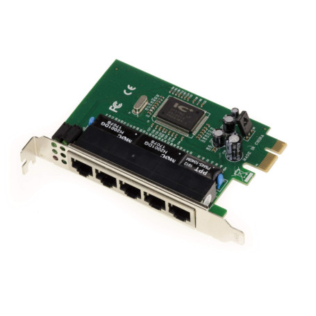 Carte Contrôleur PCIe Switch Ethernet 5 Ports - KALEA-INFORMATIQUE