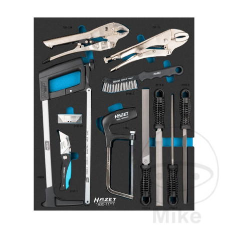 Jeu d'outils universel HAZET 163D-11/11 - 11 pièces pour atelier et artisanat