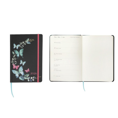 Agenda de Poche 2026 Idena avec Motif Papillons - 9x14 cm